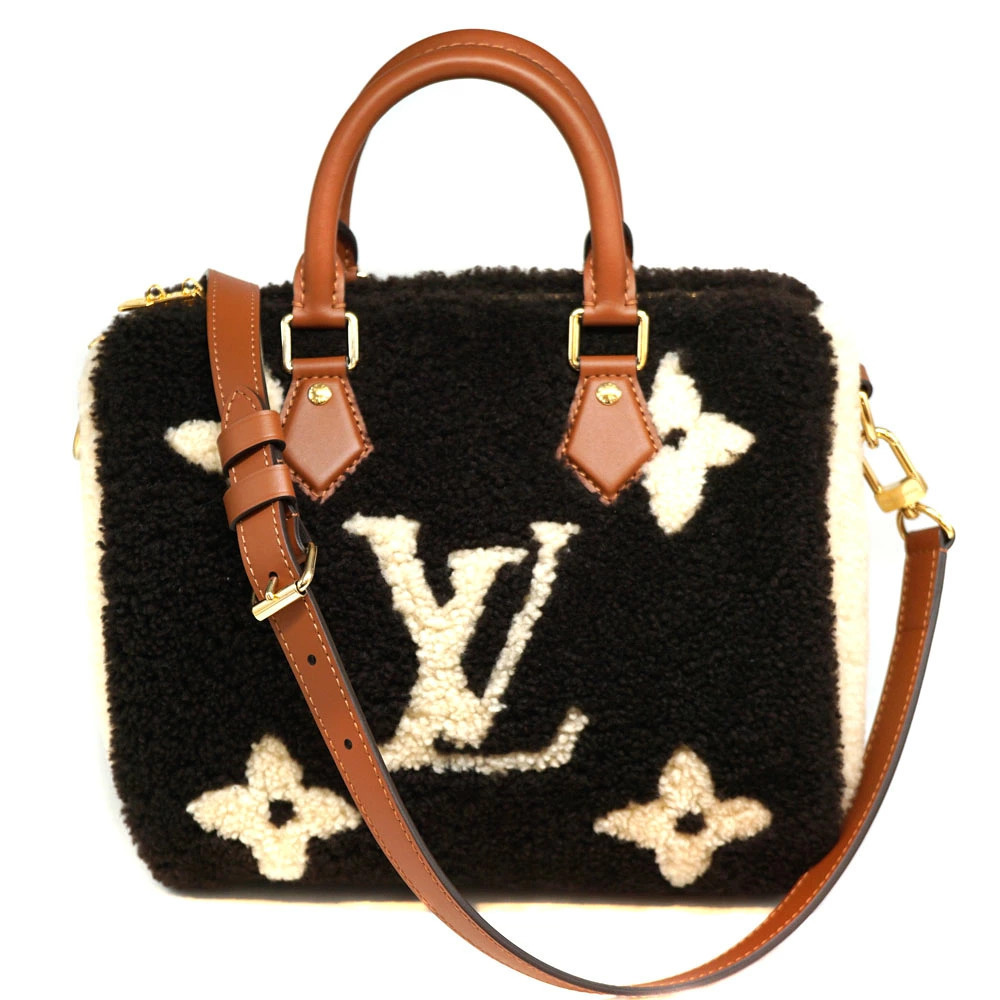 Louis Vuitton Speedy Bandouliere Monogram 2Way Shoulder Bag Canvas Leather Brown